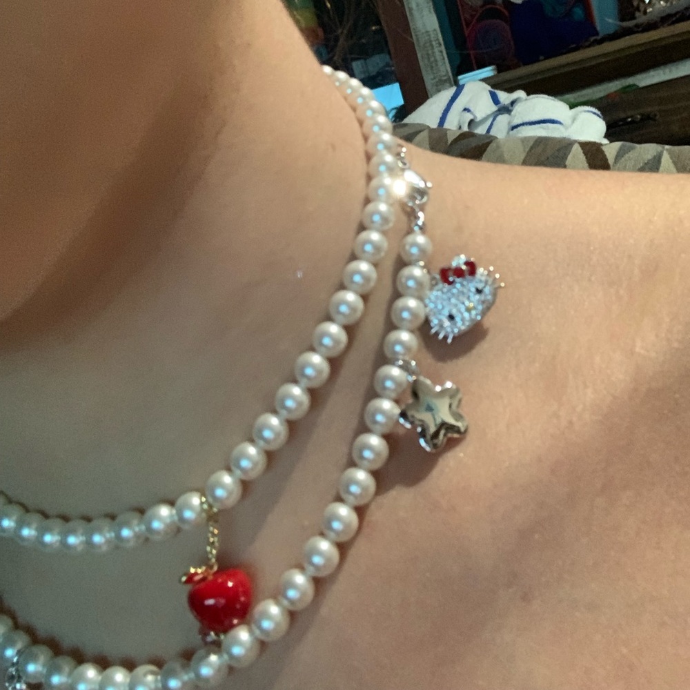 Hello Kitty x Swarovski Necklace and Bracelet Set